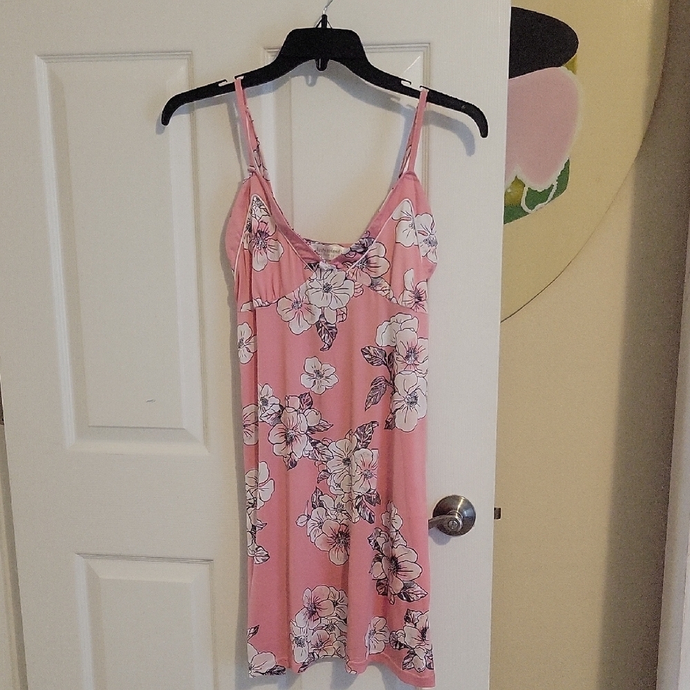 Kathy Ireland Elegant Floral Pink Chemise sleepware